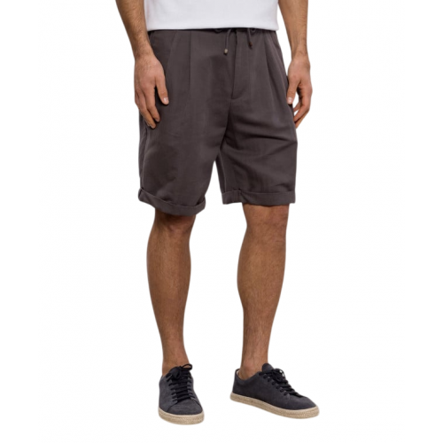 Pantaloni BRUNELLO CUCINELLI, Short Pants, Linen, Grey Pantaloni BRUNELLO CUCINELLI, Short Pants, Linen, Grey