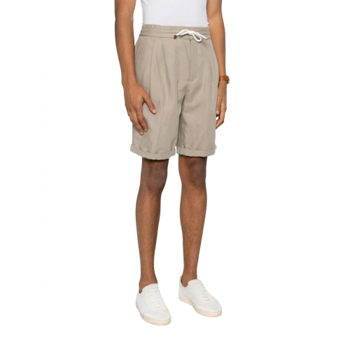Pantaloni BRUNELLO CUCINELLI, Drawstring Waistband, Beige  Pantaloni BRUNELLO CUCINELLI, Drawstring Waistband, Beige