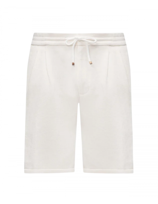 Pantaloni BRUNELLO CUCINELLI, Short Pants, Details, Simple, Beige - MH255U0020C2833 Pantaloni BRUNELLO CUCINELLI, Short Pants, Details, Simple, Beige - MH255U0020C2833