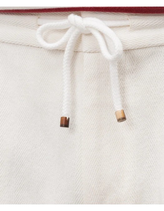 Pantaloni BRUNELLO CUCINELLI, Short Pants, Details, Simple, Beige - MH255U0020C2833 Pantaloni BRUNELLO CUCINELLI, Short Pants, Details, Simple, Beige - MH255U0020C2833