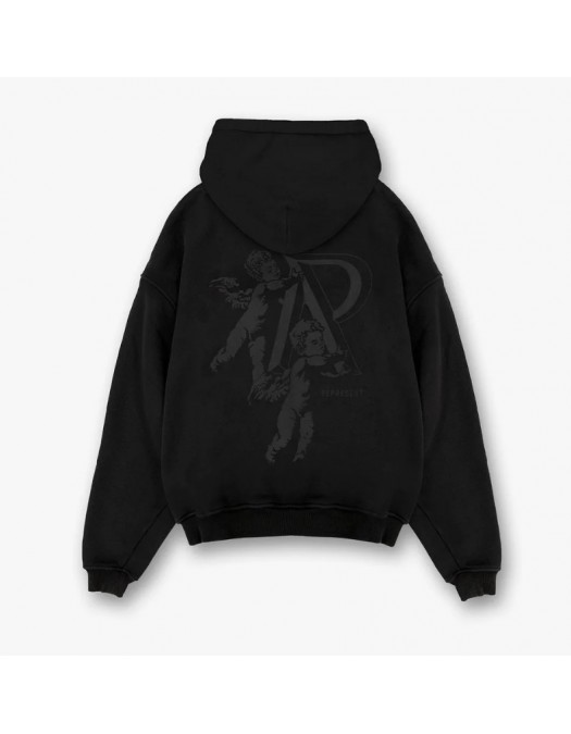 Hanorac Represent, Cherub Initial Hoodie, Black - MH402201