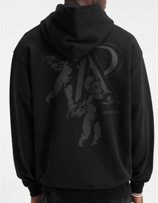 Hanorac Represent, Cherub Initial Hoodie, Black - MH402201