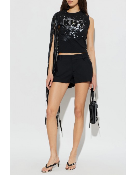 Sandale DSQUARED2, BLACK Heeled mules with logo - MHW004917200001M1461