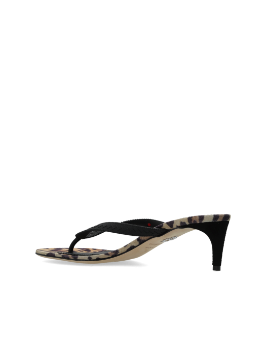 Sandale DSQUARED2, BLACK Heeled mules with logo - MHW004917200001M1461