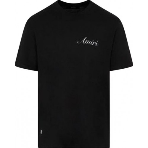 TRICOU AMIRI, Script Logo Tee Black