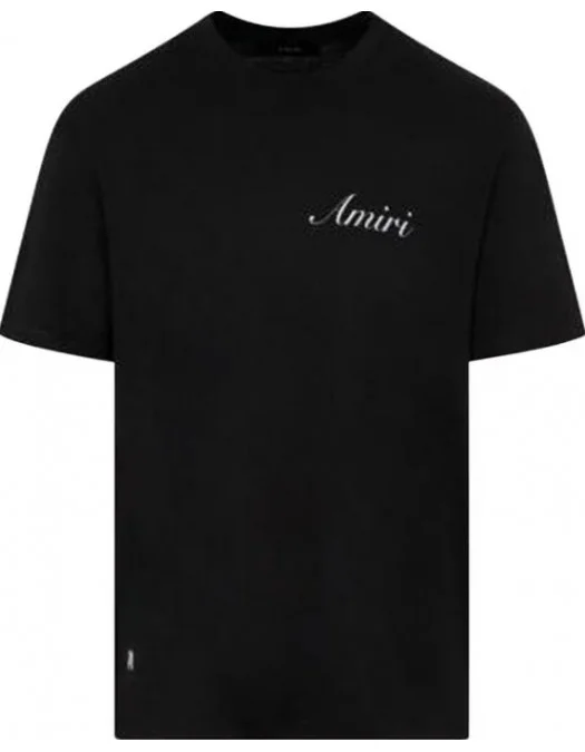 TRICOU AMIRI, Script Logo Tee Black - MJL005001