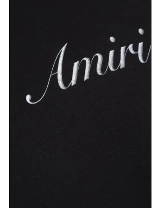 TRICOU AMIRI, Script Logo Tee Black - MJL005001