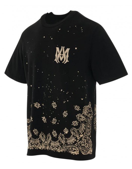 Tricou AMIRI, Bandana Bleach MA, Negru - MJL005001