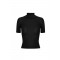 Top ELISABETTA FRANCHI, Sheer knit top, Negru