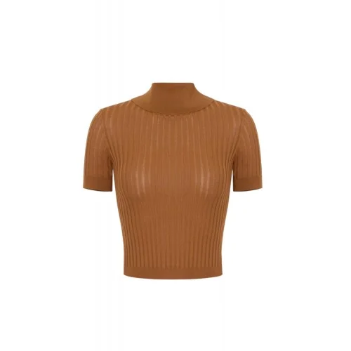 Top ELISABETTA FRANCHI, Sheer knit top