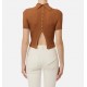 Top ELISABETTA FRANCHI, Sheer knit top - MK01S62E2600