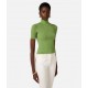 Top ELISABETTA FRANCHI, Sheer knit top, Verde - MK01S62E2EV3