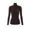 Helanca ELISABETTA FRANCHI, Knit turtleneck top with openwork embroideries