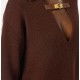 Pulover ELISABETTA FRANCHI, Lana, Regular Fit, Brown - MK06S56E2EA3