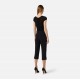Top ELISABETTA FRANCHI, Cotton thread and viscose, Negru - MK06T62E2110