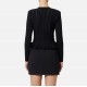 Bluza ELISABETTA FRANCHI, Nasturi aurii logo, Negru - MK07S56E2110