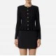 Bluza ELISABETTA FRANCHI, Nasturi aurii logo, Negru - MK07S56E2110