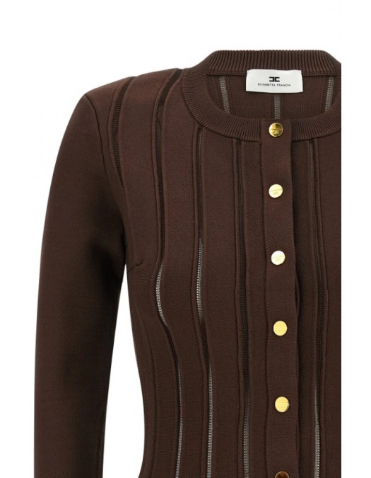 Bluza ELISABETTA FRANCHI, Tricotat, Slim Fit - MK07S56E2EA3