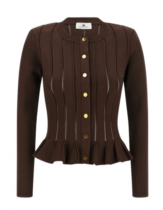 Bluza ELISABETTA FRANCHI, Tricotat, Slim Fit - MK07S56E2EA3