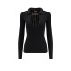 TOP ELISABETTA FRANCHI, Openwork Details, Silk, Black - MK09B56E2110 TOP ELISABETTA FRANCHI, Openwork Details, Silk, Black - MK09B56E2110