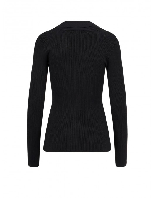 TOP ELISABETTA FRANCHI, Openwork Details, Silk, Black - MK09B56E2110 TOP ELISABETTA FRANCHI, Openwork Details, Silk, Black - MK09B56E2110