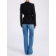 Jacheta ELISABETTA FRANCHI, Full Milano stitch knit jacket, Negru - MK10B62E2110