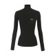 Bluza ELISABETTA FRANCHI,Ribbed knit top with breast pocket, Negru - MK11B56E2110 Bluza ELISABETTA FRANCHI,Ribbed knit top with breast pocket, Negru - MK11B56E2110