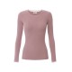 Bluza ELISABETTA FRANCHI, Ribbed knit top with gold logo, Roz - MK13B56E2EA6
