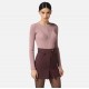 Bluza ELISABETTA FRANCHI, Ribbed knit top with gold logo, Roz - MK13B56E2EA6