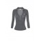 Bluza ELISABETTA FRANCHI, Ribbed knit polo shirt, Gri