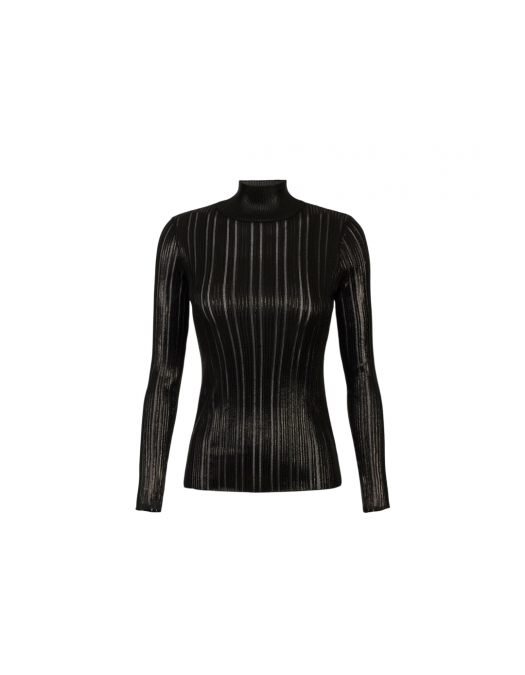 TOP ELISABETTA FRANCHI, Slim, Laminated Details, Black - MK17Q56E2110 TOP ELISABETTA FRANCHI, Slim, Laminated Details, Black - MK17Q56E2110