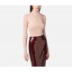 BLUZA ELISABETTA FRANCHI, Laminated ribbed top, Slim, Beige - MK17Q56E2EA1 BLUZA ELISABETTA FRANCHI, Laminated ribbed top, Slim, Beige - MK17Q56E2EA1