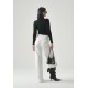 Bluza ELISABETTA FRANCHI, Ribbed knit turtleneck top, Negru - MK18B66E2685