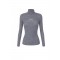 Bluza ELISABETTA FRANCHI, Ribbed knit turtleneck top, Gri