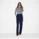 Bluza ELISABETTA FRANCHI, Ribbed knit turtleneck top, Gri - MK18B66E2G41