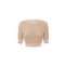 Bluza ELISABETTA FRANCHI, Crop Top, Logo, Honey