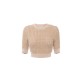 Bluza ELISABETTA FRANCHI, Crop Top, Logo, Honey - MK18Q56E2CG3