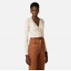 Top ELISABETTA FRANCHI, knit fabric with diamond-shaped jacquard fabric - MK28Q61E2AN9