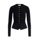 Bluza ELISABETTA FRANCHI, Knit jacket with jewel buttons, Negru - MK49S57E2110 Bluza ELISABETTA FRANCHI, Knit jacket with jewel buttons, Negru - MK49S57E2110