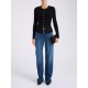 Bluza ELISABETTA FRANCHI, Knit jacket with jewel buttons, Negru - MK49S57E2110 Bluza ELISABETTA FRANCHI, Knit jacket with jewel buttons, Negru - MK49S57E2110