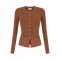 Bluza ELISABETTA FRANCHI, Knit jacket with jewel buttons, Brown
