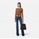 Bluza ELISABETTA FRANCHI, Knit jacket with jewel buttons, Brown - MK49S57E2EC1 Bluza ELISABETTA FRANCHI, Knit jacket with jewel buttons, Brown - MK49S57E2EC1