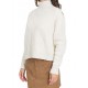 Pulover ELISABETTA FRANCHI, Lana si Casmir, Oversized, Alb - MK55T57E2DZ9