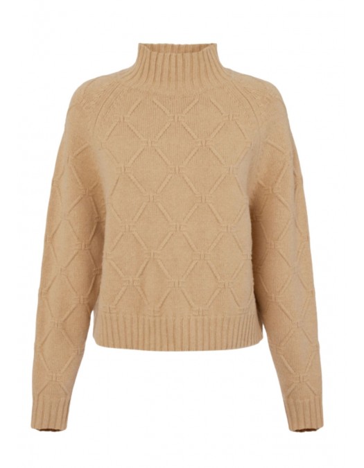 Pulover ELISABETTA FRANCHI, Lana si Casmir, Oversized, Bej - MK55T57E2EA2 Pulover ELISABETTA FRANCHI, Lana si Casmir, Oversized, Bej - MK55T57E2EA2