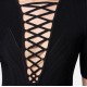 TOP ELISABETTA FRANCHI, Crossover Laces, Black - MK57B52E2110 TOP ELISABETTA FRANCHI, Crossover Laces, Black - MK57B52E2110
