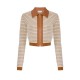 Cardigan ELISABETTA FRANCHI, Cardigan in chenille fabric with waffle stitch - MK57T61E2Q99