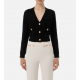 Cardigan ELISABETTA FRANCHI, V Neck, MK62S36E2110 - MK62S36E2110