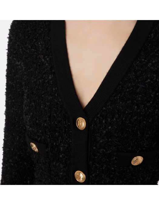 Cardigan ELISABETTA FRANCHI, V Neck, MK62S36E2110 - MK62S36E2110