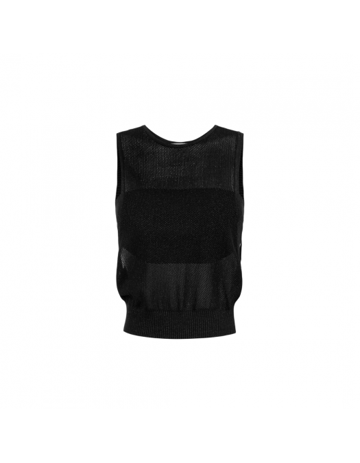 TOP ELISABETTA FRANCHI, Lurex Knit, Band, Black - MK67B52E2110 TOP ELISABETTA FRANCHI, Lurex Knit, Band, Black - MK67B52E2110