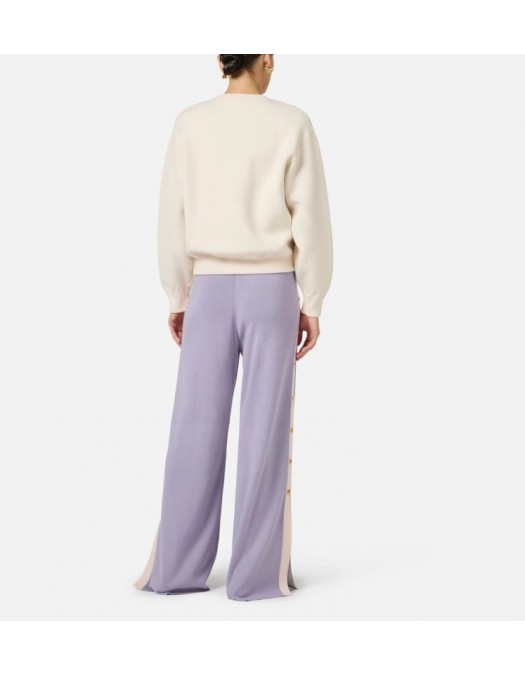 Bluza ELISABETTA FRANCHI, Knit sweatshirt with logo - MK70Q61E2193